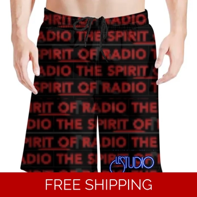 Le Studio The Spirit of Radio 2 Black Beach Shorts